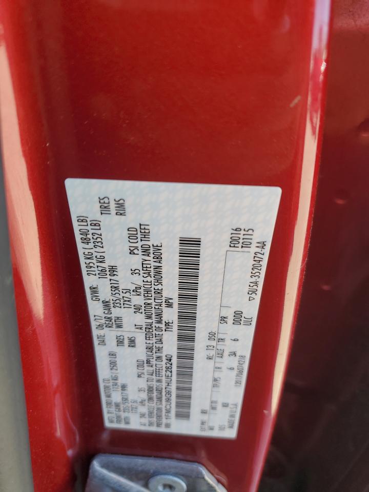 Lot #3317704115 2017 FORD ESCAPE SE