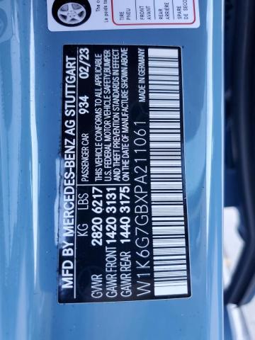2023 MERCEDES-BENZ S 580 4MAT W1K6G7GBXPA211061