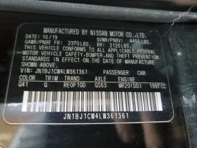 2020 NISSAN ROGUE SPORT S JN1BJ1CW4LW361361