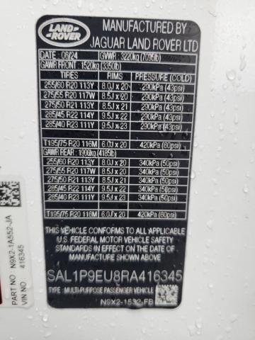 2024 LAND ROVER RANGE ROVER SPORT SE SAL1P9EU8RA416345