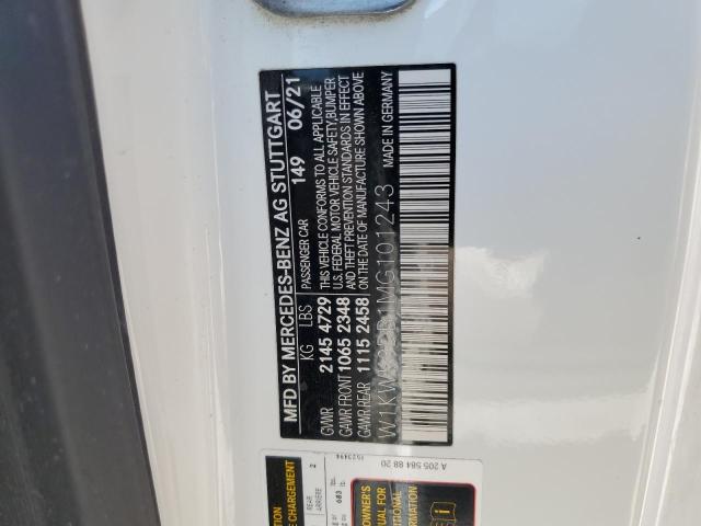 2021 MERCEDES-BENZ C 300 W1KWK8DB1MG101243