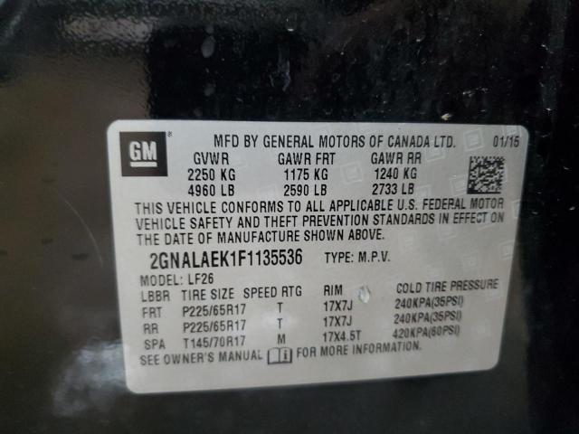 2015 CHEVROLET EQUINOX LS - 2GNALAEK1F1135536