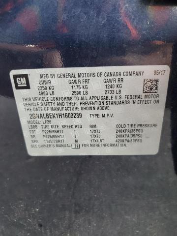 2017 CHEVROLET EQUINOX LS - 2GNALBEK1H1603239