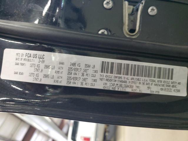 2020 JEEP CHEROKEE L 1C4PJMLB6LD604360
