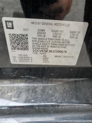 2018 CHEVROLET SILVERADO - 1GCVKSEJ0JZ200676