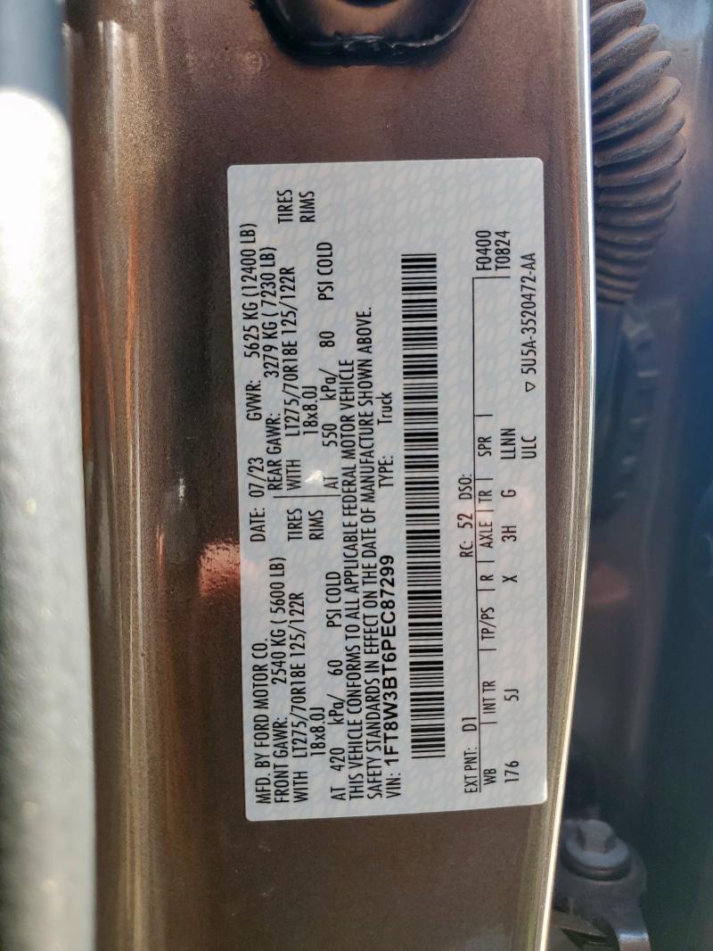 2023 FORD F350 SUPER DUTY - 1FT8W3BT6PEC87299