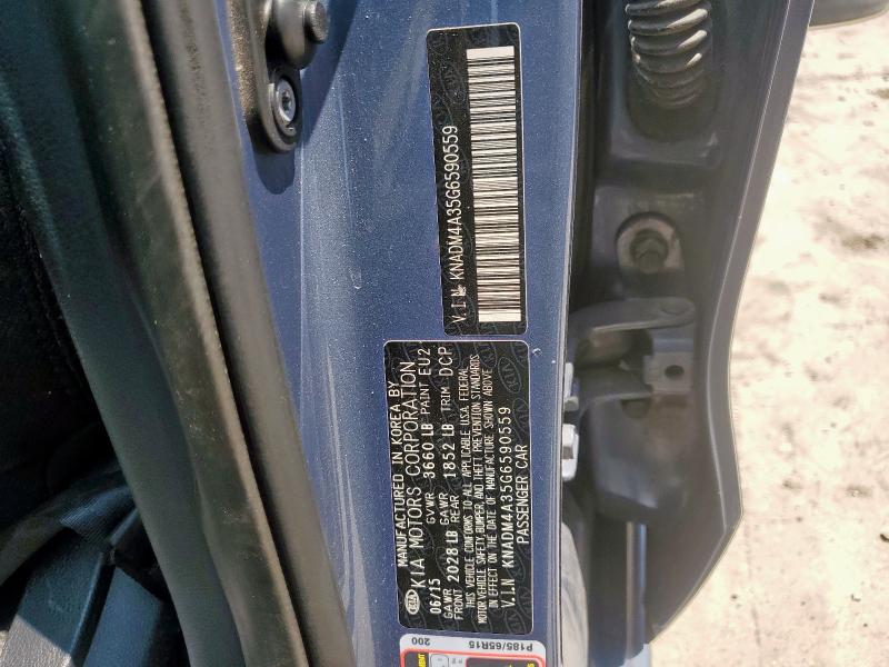 2016 KIA RIO LX KNADM4A35G6590559