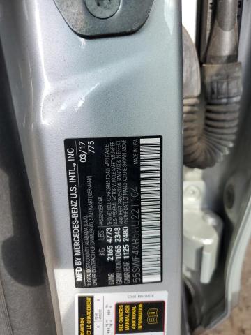 2017 MERCEDES-BENZ C 300 4MAT 55SWF4KB5HU221104