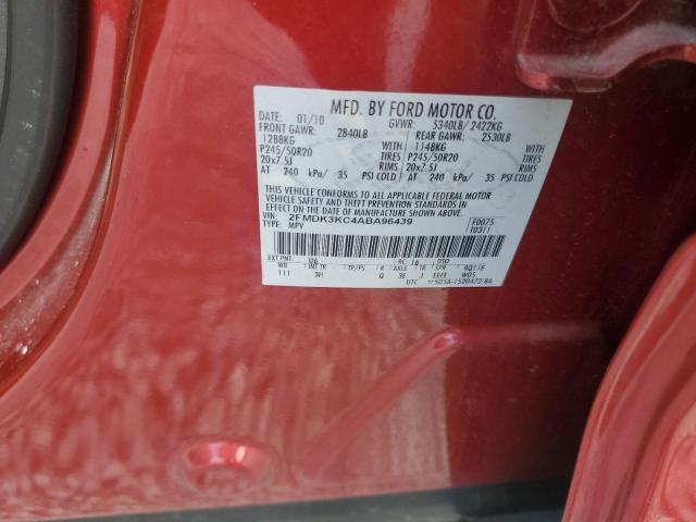 2010 FORD EDGE LIMITED - 2FMDK3KC4ABA96439