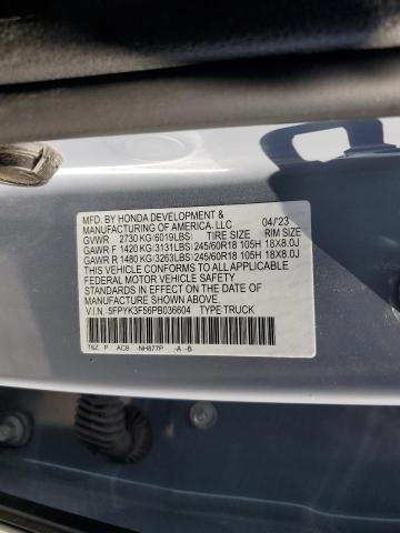 2023 HONDA RIDGELINE 5FPYK3F56PB036604