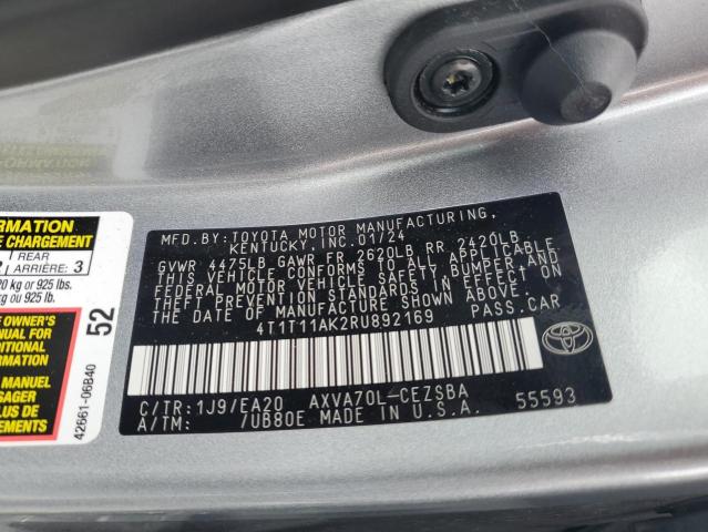 2024 TOYOTA CAMRY SE N 4T1T11AK2RU892169
