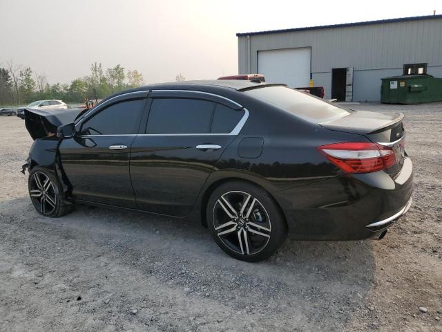 HONDA ACCORD EXL 2017 black  gas 1HGCR3F80HA007815 photo #3