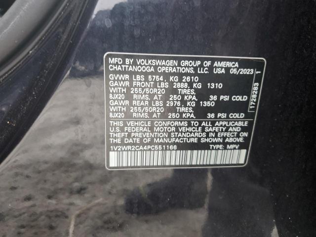 2023 VOLKSWAGEN ATLAS SE 1V2WR2CA4PC551166