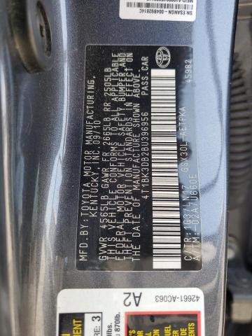 2011 TOYOTA AVALON BASE - 4T1BK3DB2BU396956