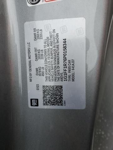 2023 CHEVROLET CAMARO LT1 1G1FF1R76P0158344