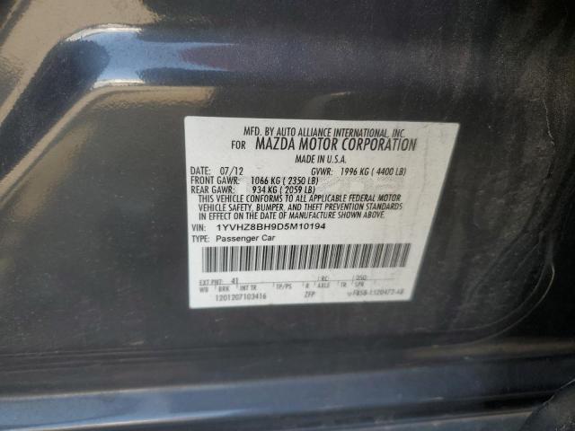 2013 MAZDA 6 SPORT - 1YVHZ8BH9D5M10194
