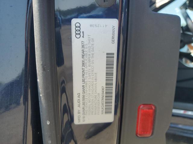 2019 AUDI A6 PREMIUM WAUK2AF27KN034067