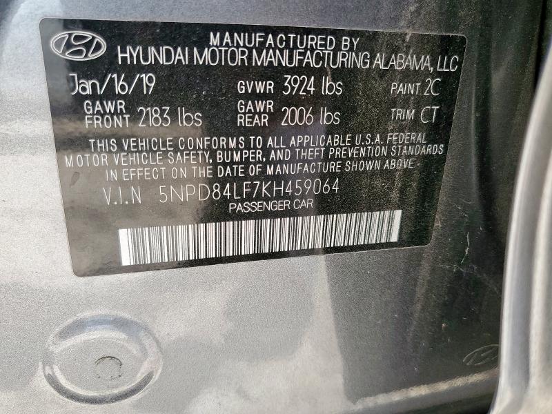 2019 HYUNDAI ELANTRA SE - 5NPD84LF7KH459064