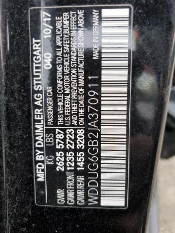 2018 MERCEDES-BENZ S 450 WDDUG6GB2JA370911