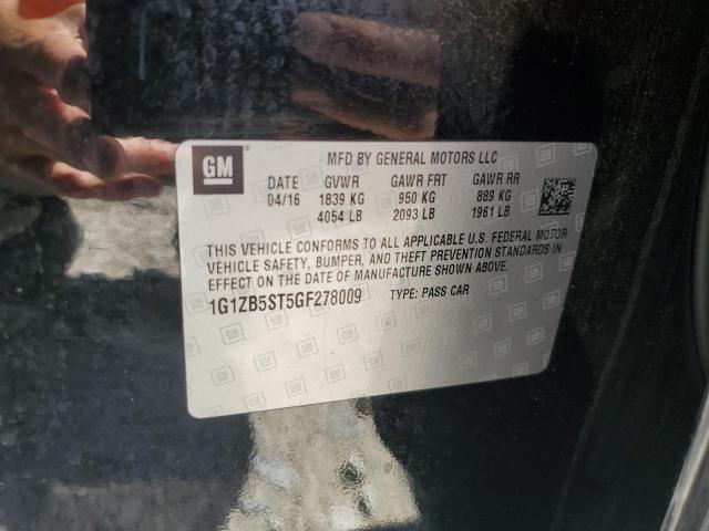 2016 CHEVROLET MALIBU LS - 1G1ZB5ST5GF278009