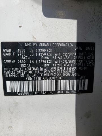 2020 SUBARU OUTBACK LI 4S4BTANC8L3256071