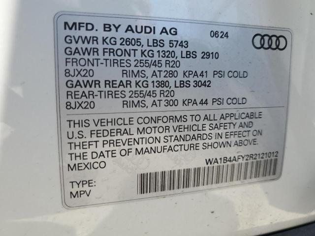2024 AUDI SQ5 PREMIU WA1B4AFY2R2121012