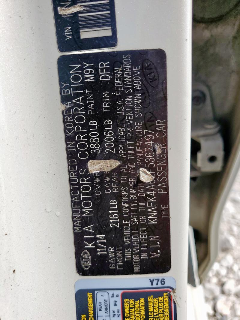 2015 KIA FORTE LX KNAFK4A62F5362497
