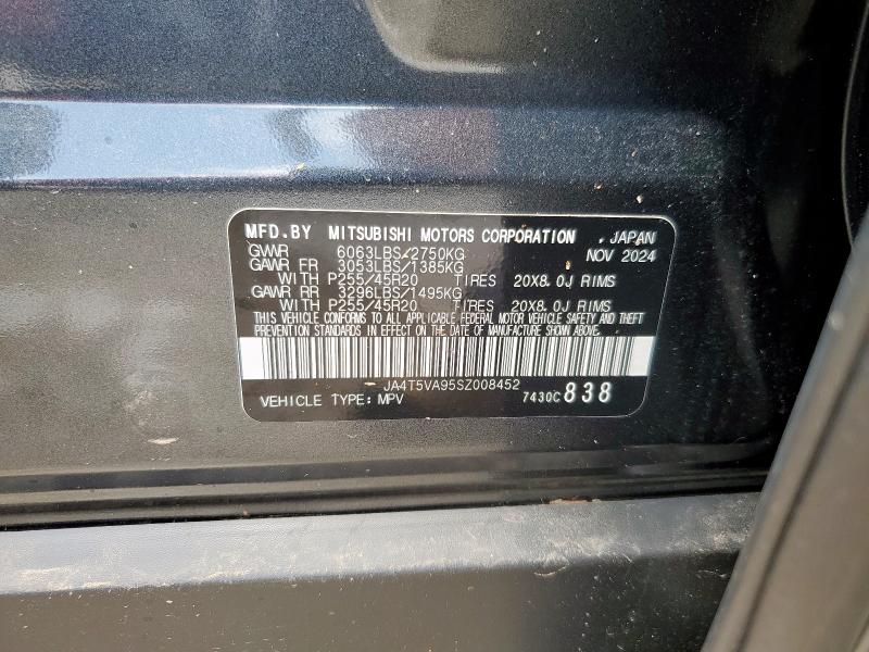 2025 MITSUBISHI OUTLANDER SE JA4T5VA95SZ008452
