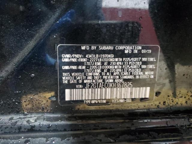2019 SUBARU CROSSTREK PREMIUM JF2GTAEC0KH367825