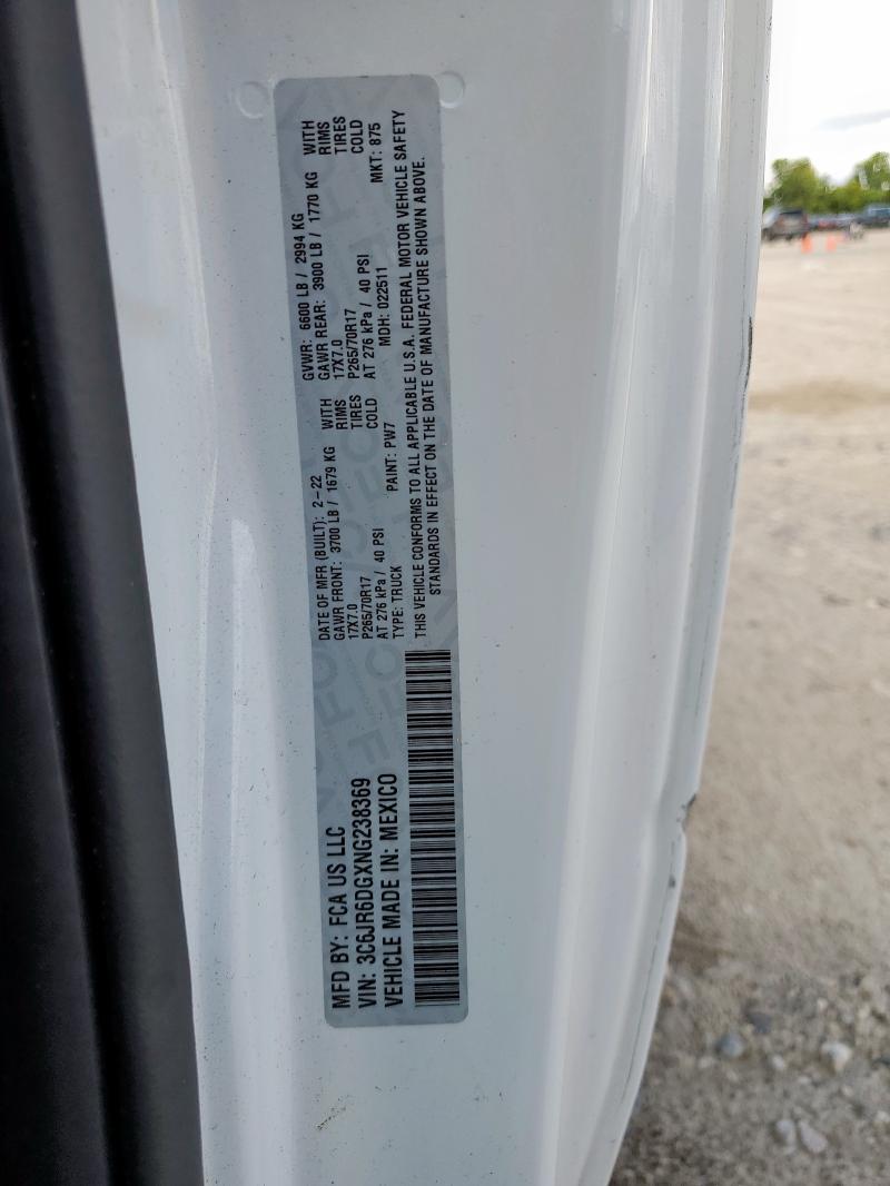 2022 RAM 1500 CLASS - 3C6JR6DGXNG238369