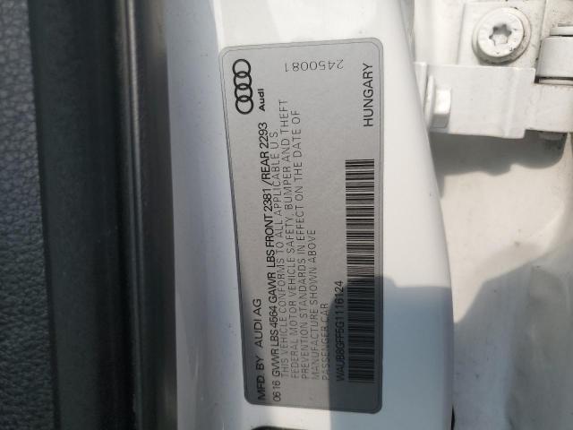 2016 AUDI A3 PREMIUM WAUB8GFF5G1116124