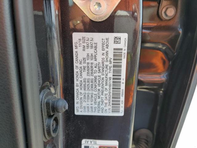 2019 HONDA CR-V TOURI 2HKRW2H91KH601749