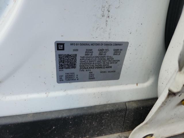 2021 CHEVROLET EQUINOX LT - 2GNAXKEV6M6114606