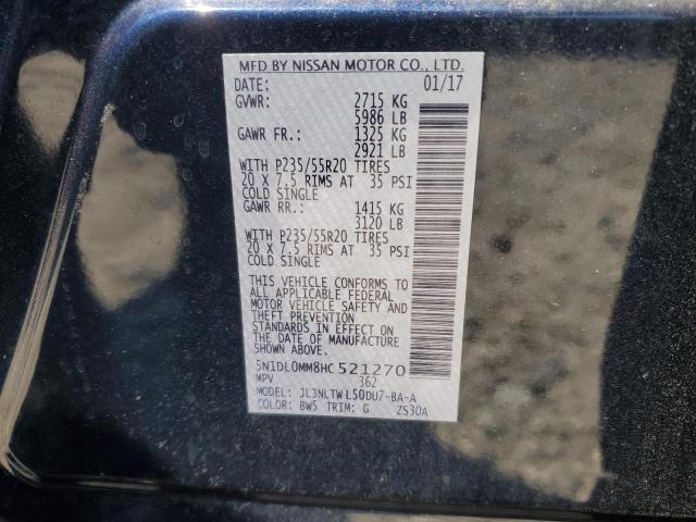 2017 INFINITI QX60 5N1DL0MM8HC521270