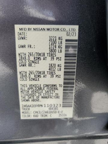 2023 NISSAN TITAN SV 1N6AA1EF4PN110323