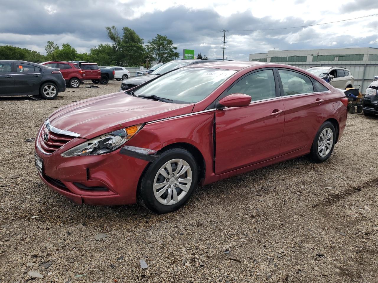 Lot #3257303755 2011 HYUNDAI SONATA GLS