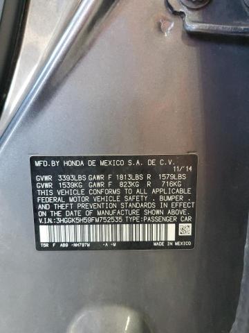 2015 HONDA FIT LX 3HGGK5H59FM752535