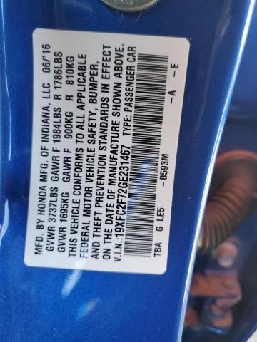 2016 HONDA CIVIC EX 19XFC2F72GE231467