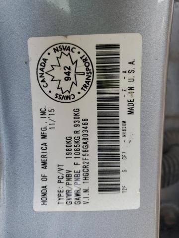 2016 HONDA ACCORD SPO 1HGCR2F56GA803466