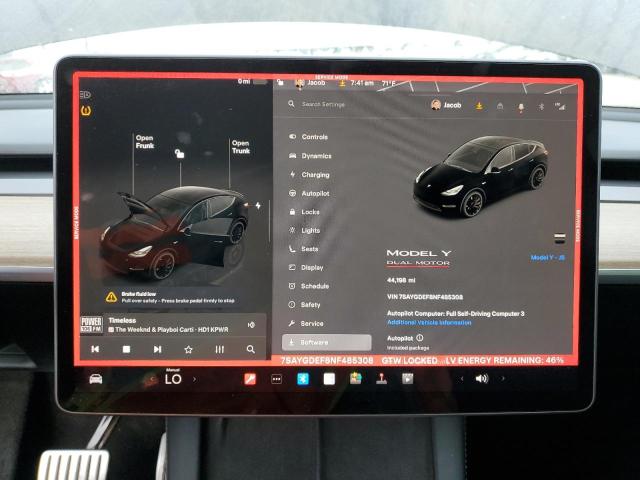 2022 TESLA MODEL Y 7SAYGDEF8NF485308