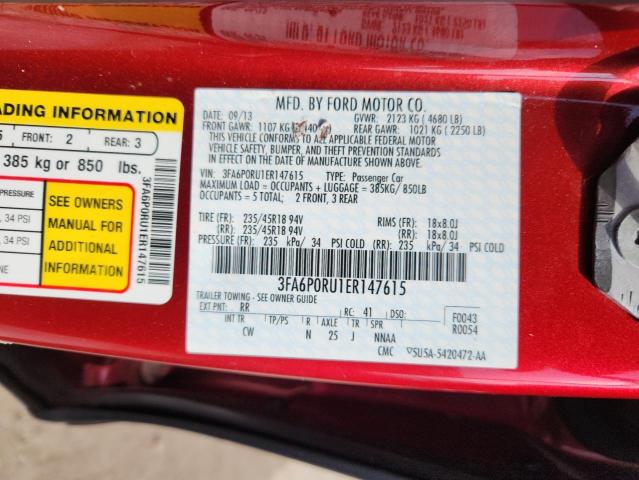 2014 FORD FUSION TIT - 3FA6P0RU1ER147615
