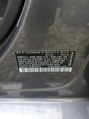 2015 VOLKSWAGEN JETTA BASE 3VW2K7AJ8FM294348
