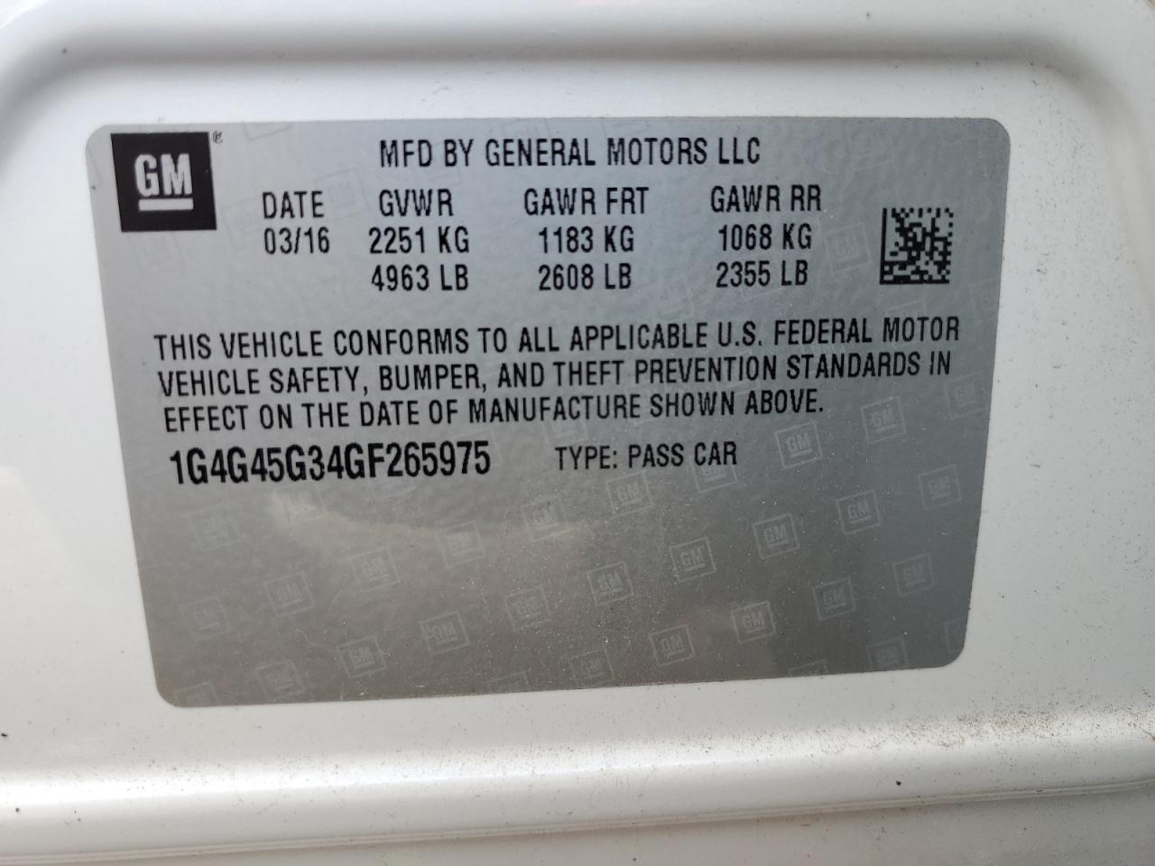 BUICK LACROSSE SPORT TOURING