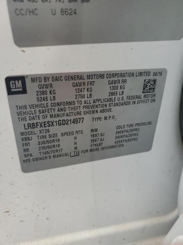 2016 BUICK ENVISION PREMIUM LRBFXESX1GD214977