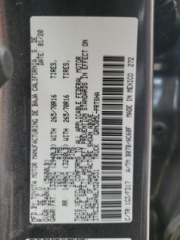 2020 TOYOTA TACOMA DOU - 3TMCZ5AN0LM324531