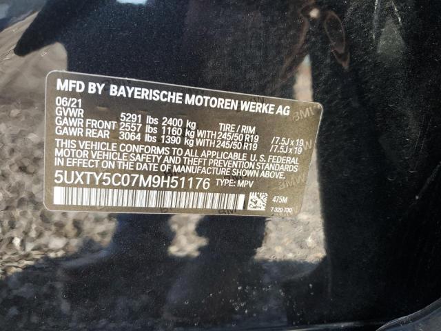 2021 BMW X3 XDRIVE3 5UXTY5C07M9H51176