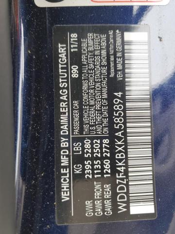 2019 MERCEDES-BENZ E 300 4MAT WDDZF4KBXKA585894