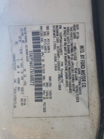 2007 FORD TAURUS SEL #3292704589