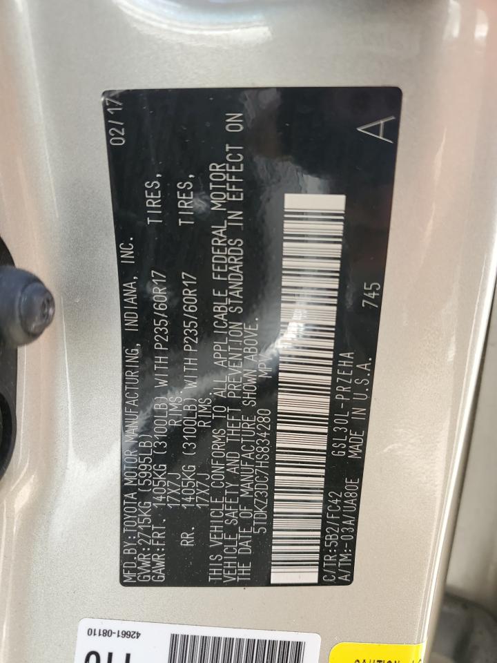 Lot #3282544900 2017 TOYOTA SIENNA LE