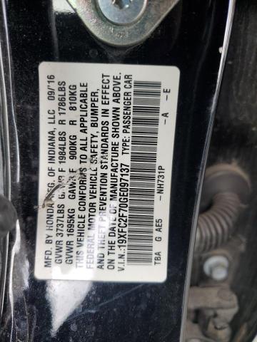 2016 HONDA CIVIC EX 19XFC2F70GE097137